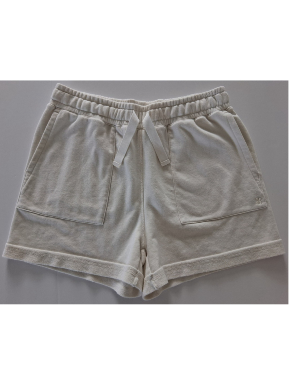 Sweaty Betty Revive Women's Size 8 Sweat Shorts White Terry Boxy